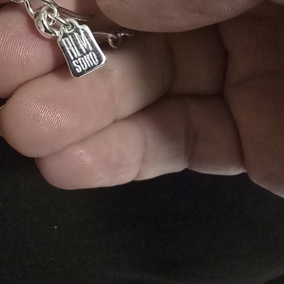 RLM Silver and Black Pendant Necklace - Picture 2 of 4